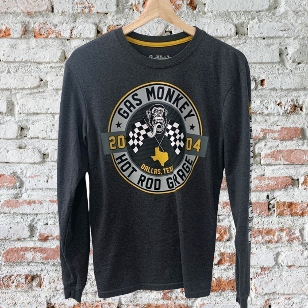 Men's Gas Monkey Garage Long Sleeve T Shirt Size S